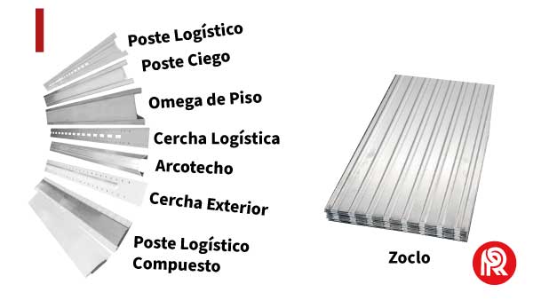 Imagen de perfiles fabricados en rollformers of steel specialists